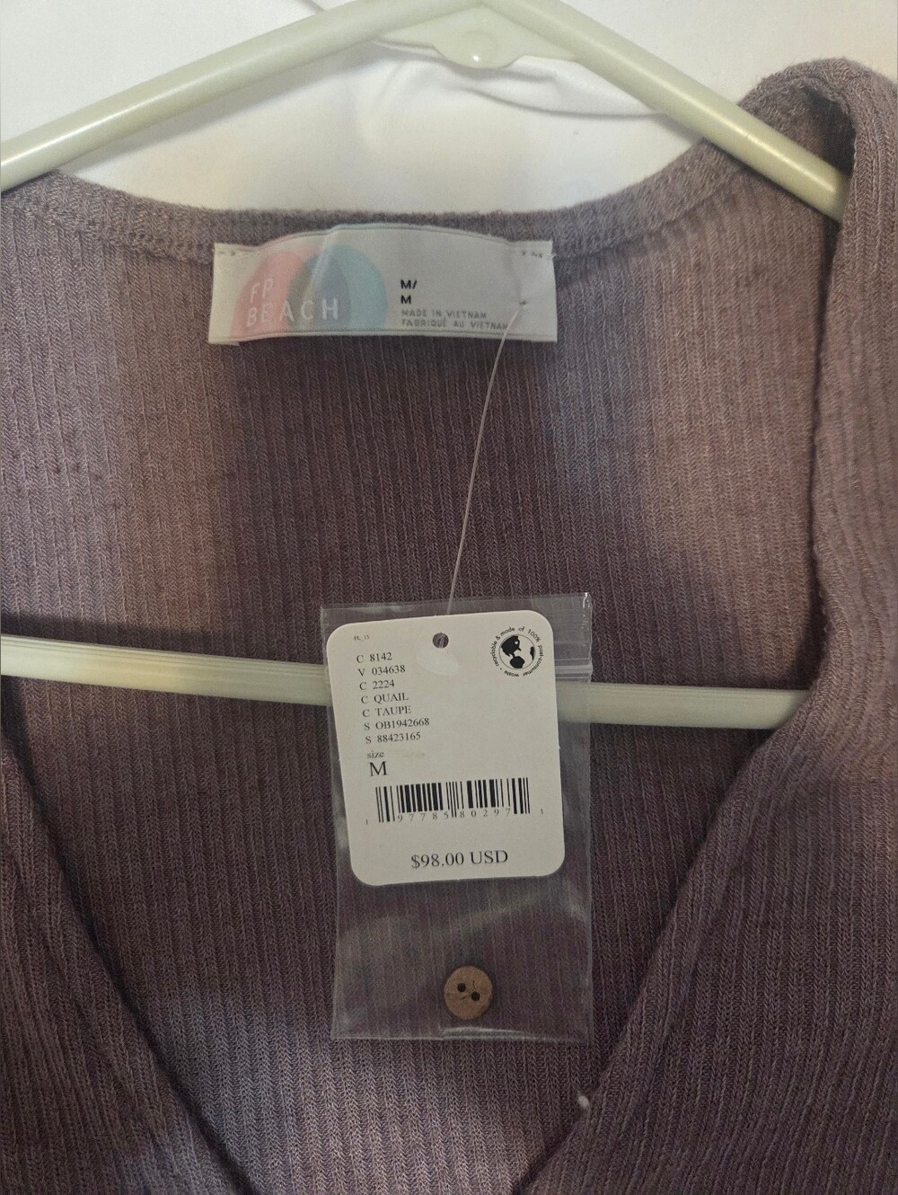 Free People Shania Tiered Ribbed Cardigan Dress Sz M - Picture 4 of 5